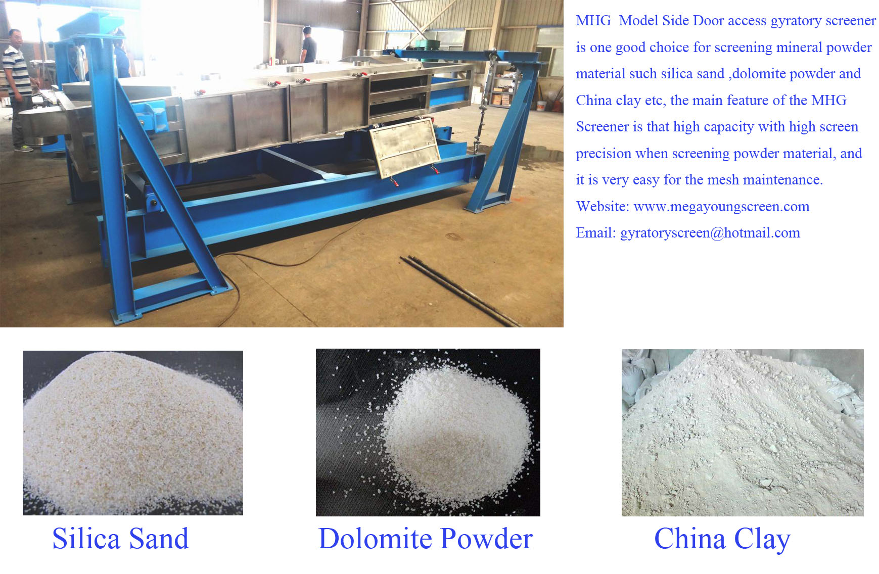 mineral powder screening equipment